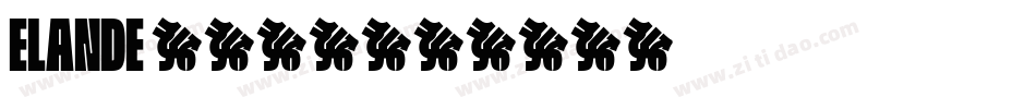 ELANDE free字体转换